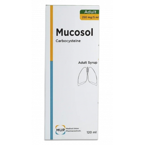MUCOSOL ADULT 250 MG / 5 ML ( CARBOCYSTEINE ) SYRUP 120 ML